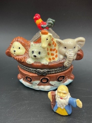 Porcelain trinket box - porcelain, noahs