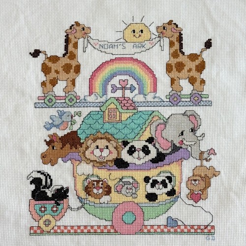 Vintage noah ark - ark, completed